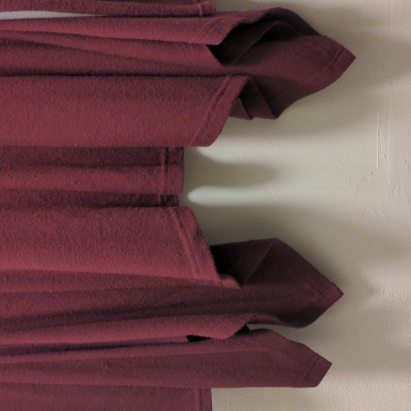 Dark Ruby Handkerchief Sweater Tunic with Cowl Neck - Picture 4 of 8